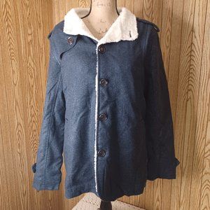 winter jacket button down, unbranded